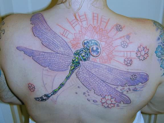 dragonfly έννοια τατουάζ